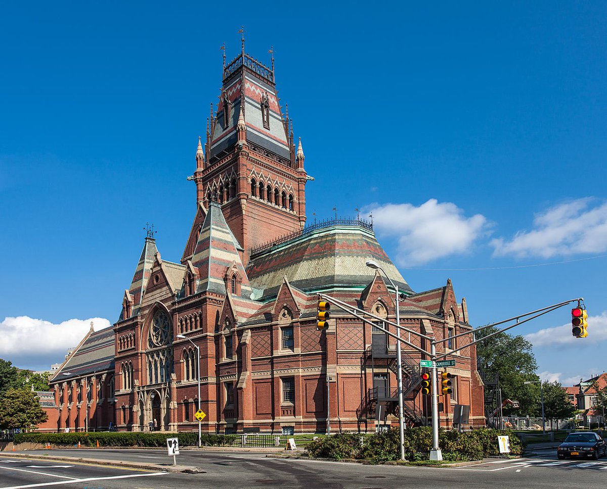 but the really major - possibly too major - result of the frenzy of gothicky building going on at Harvard in the 1870s was Memorial Hall, by Henry Van Brunt and William Robert Ware. this is...a lot