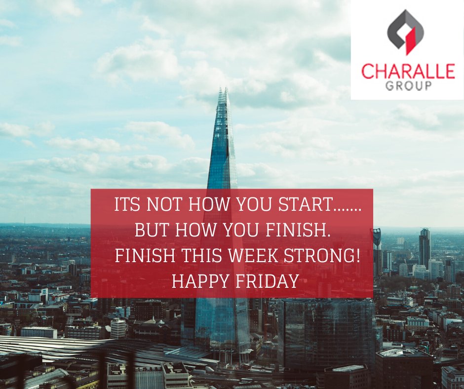 charallegroup's tweet photo. Have a great weekend. From all of us at The Charalle Group
-
-
#charallegroup #friday #weekend #finishtheweek #learning #developing #growing #newrole #newjob #enjoywork #recruitment #citylondon #placement #opportunities #motivation #applytoday #contactustoday #sendusyourcv https://t.co/JO1MU7BNEu