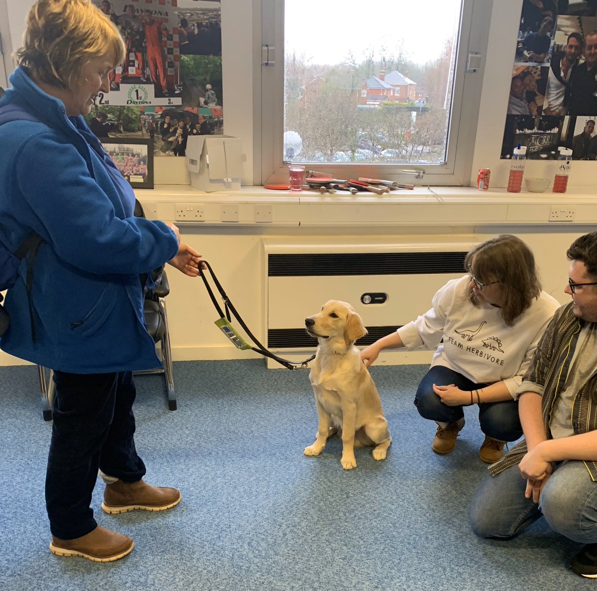Cuteness overload 😍🐶

Thank you to <a href="/guidedogs/">Guide Dogs</a> for coming in to see us. We absolutely loved meeting the dogs and learning more about the amazing work you do! 

To donate to this fantastic cause, visit: lnkd.in/dqeU7Ks

#FridayFeeling #guidedog #dog