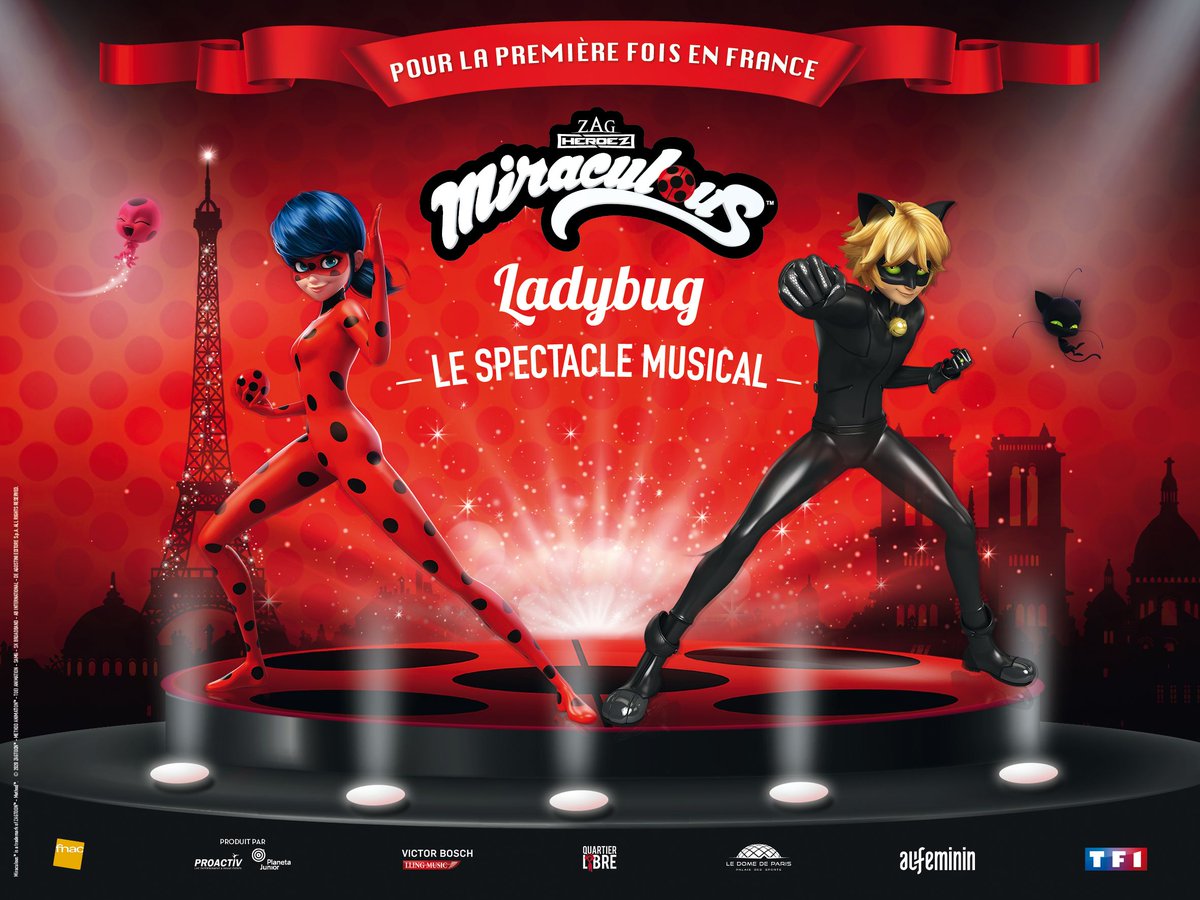 ShowMiraculous's tweet photo. 📣 ¡ES OFICIAL! El musical de #MiraculousLadybug comenzará su gira internacional en... ¡FRANCIA! 🇫🇷 🙌 

Comenzará el 14.10 en Grenoble, recorrerá 24 ciudades y acabará en el espectacular Dôme de París con 20 funciones. 🤩 

Entradas + info 🎟️ https://t.co/5IAkzjwkZ2 https://t.co/5ZkSN5p5V3