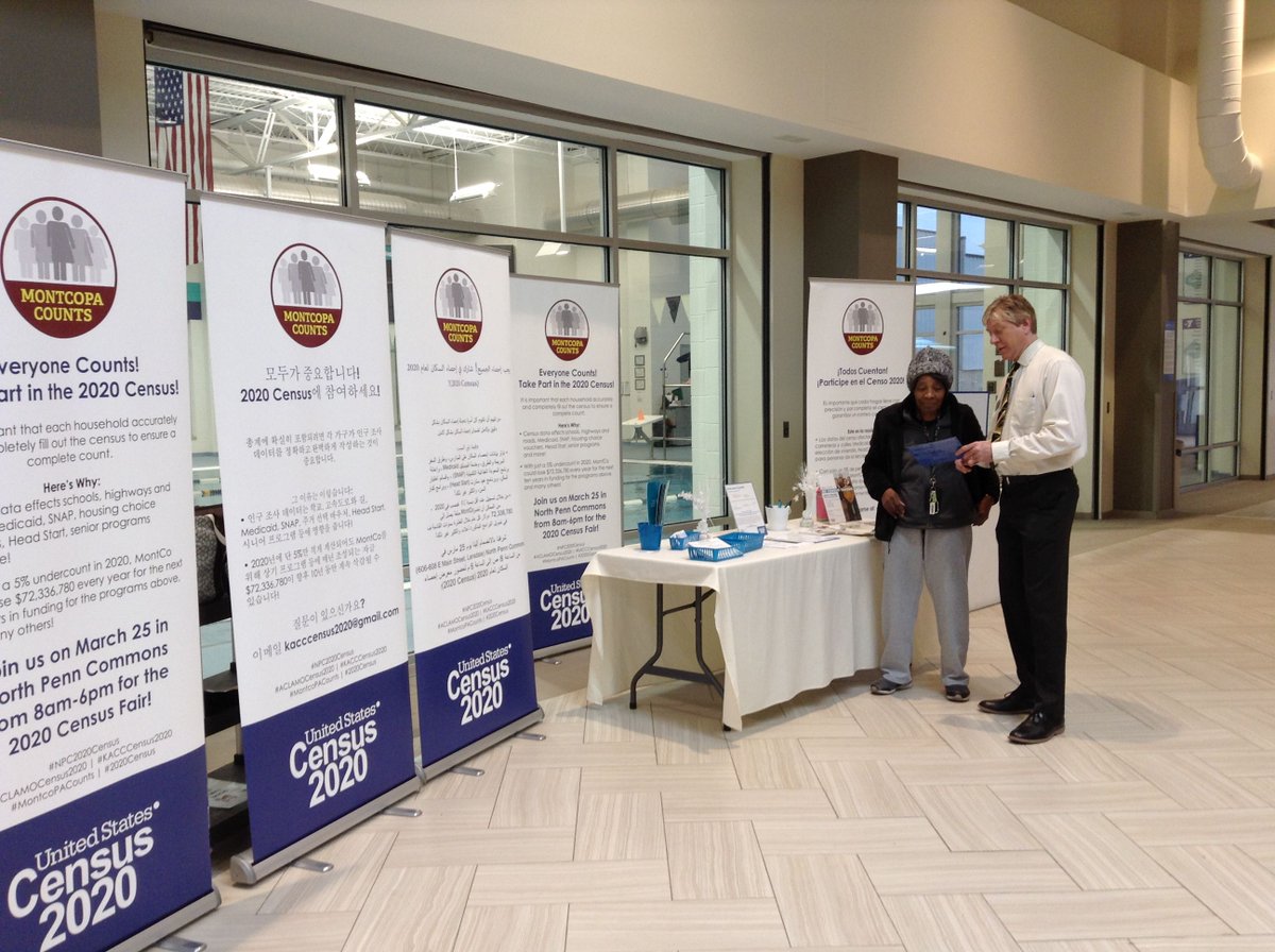 northpennymca's tweet photo. Lansdale Branch Exec/Census Committee Member, Bob Varga, shares info about the Census Fair to be held at @CommonsPenn on March 25, 8am-6pm. Interpreters and computers on site! @aclamofamcenter @mannaonmain @MontcoPA @jkline_vnaf
@VAArk #NPCCensus2020 #KACCCensus2020 #KAAGP https://t.co/Djfr3rX46S