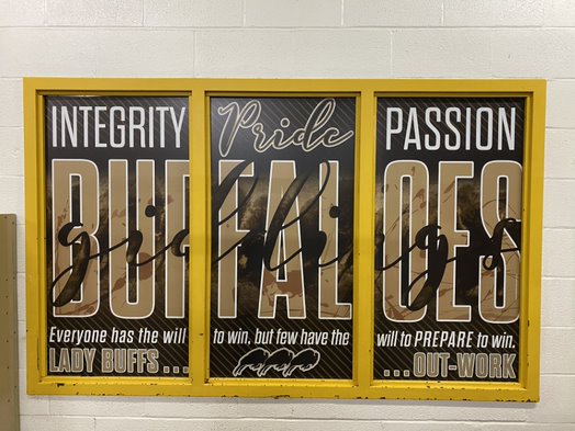 waterboy_tx's tweet photo. Oh give me a home where the Buffalo roam @GiddingsIsd
#webrandbig #athletics #sports #sportsbranding #waterboygraphics #customgraphics #customdoors #customentrances #customwindows #customwalls #giddings #buffaloes https://t.co/MyvE8ljDWr