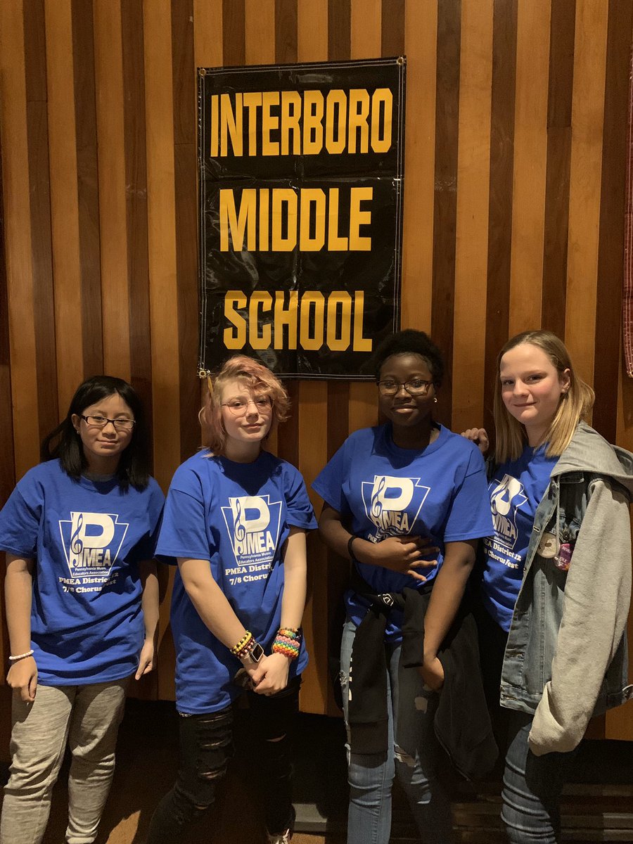 Interboro_Music's tweet photo. Interboro Music representing at the PMEA D12 Middle School Chorus Fest! https://t.co/sM1Rmx2KaS