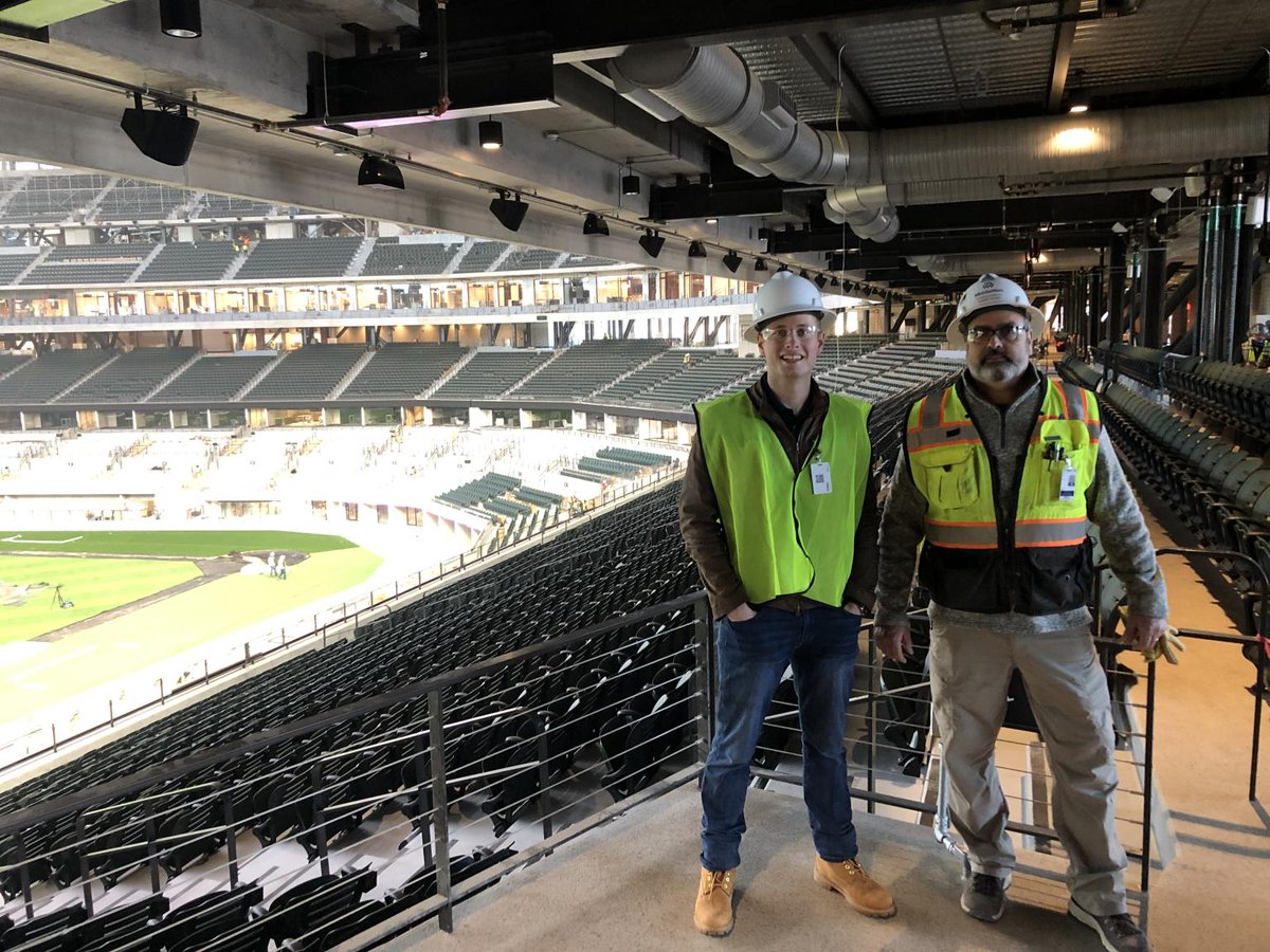 HaysUSCareers's tweet photo. This week, our #Dallas team had the opportunity to visit the construction of @GlobeLifeField, the new home of the @Rangers. https://t.co/exj1Fp0txz #WorkingAtHays #LifeAtHaysUS #JoinHays #Texas #Arlington #rangers #globelifefield #baseball #construction https://t.co/wVQcRTj1bN