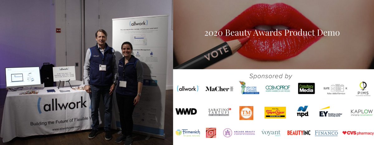 allworkbeauty's tweet image. Last night, the AllWork team attended and exhibited at the 2020 CEW Beauty Product Demo at the Metropolitan Pavilion in NYC! It was great to see so many innovative beauty brands, products, and retailers - congratulations to all! #CEWDemo #CEWAwards #AllWork #BeautyIndustry