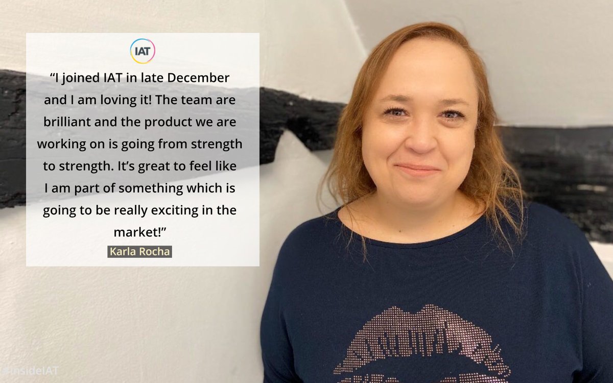 IAT_LTD's tweet photo. #InsideIAT
Karla Rocha, Head of Ecommerce 

Likes: Champagne, Sushi, Oasis
Dislikes: Spiders, Bad driving, Flying

#team #teamwork #gettoknow #employees
https://t.co/9tOC1pw7eo @_EachPerson https://t.co/gsi84sUaOQ