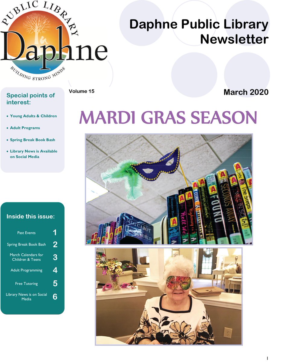 DaphneLibrary's tweet image. Since the last issue of our newsletter our library has held a 3d printing class, a microscope workshop for teens, Valentine's activities and more! Read more: daphnelibrary.org/wp-content/upl…