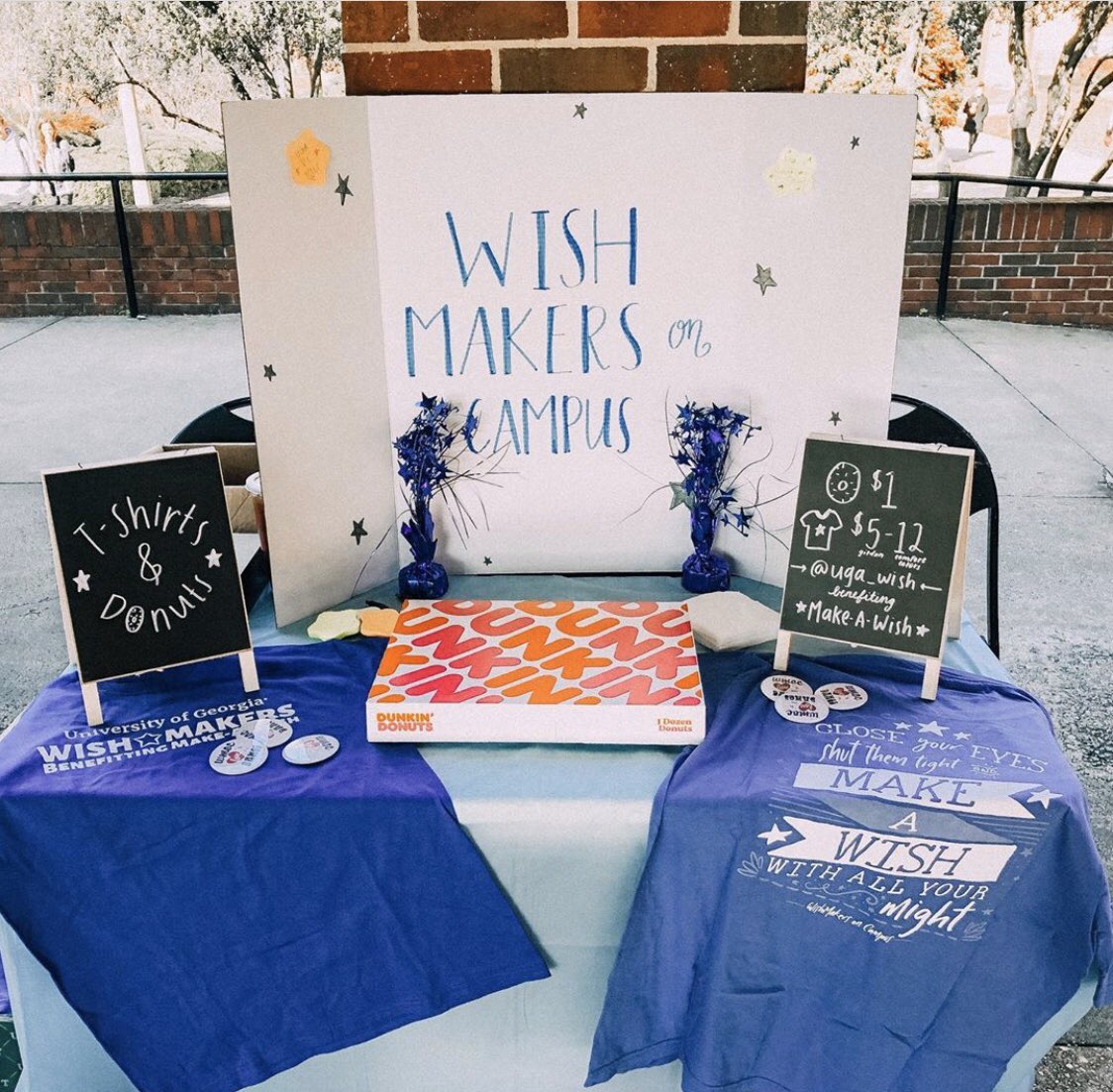 UGA_WISH's tweet photo. Cone see us in Tate from 10-2 today 🥳🥳 We’re giving out donuts and T-shirt’s for donations, we’d love to see you there ⭐️ https://t.co/05AqB3iaCk