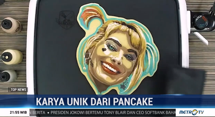 Metro_TV's tweet photo. #TopPicture Karya seorang seniman yang berkarya di atas sebuah pancake menjadi penutup #TopNews malam hari ini. Terima kasih telah menyaksikan #TopNewsMetroTV, saksikan program selanjutnya hanya di Metro TV atau streaming melalui https://t.co/SOzNo2XJsm https://t.co/YW3Em6roVc