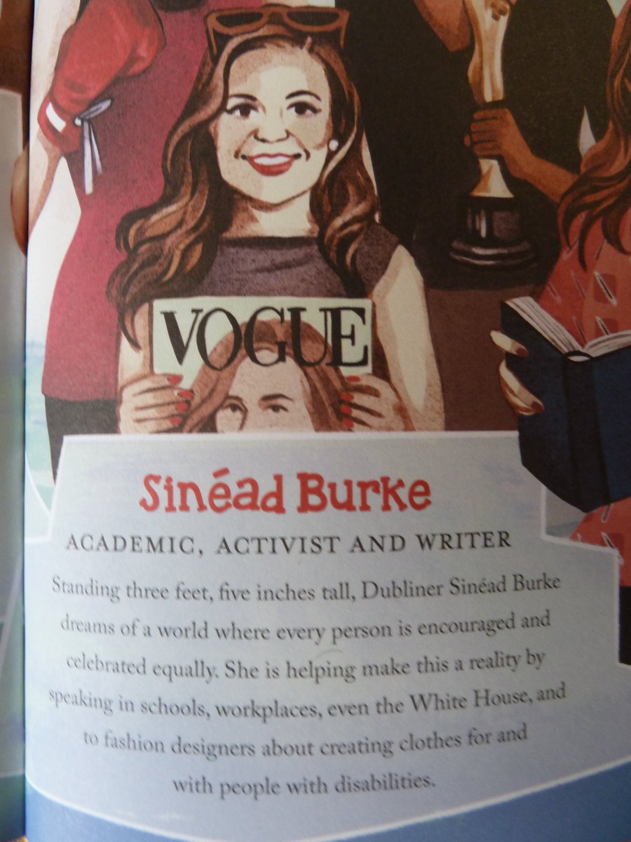 . @TheSineadBurke. Academic, activist & writer. 3 ft, 5 tall, born Dublin. Dreams of world where every person is encouraged & celebrated equally. Speaks in schools, workplaces, even the  @WhiteHouse, & to fashion designers about creating clothes for & with people with disabilities.