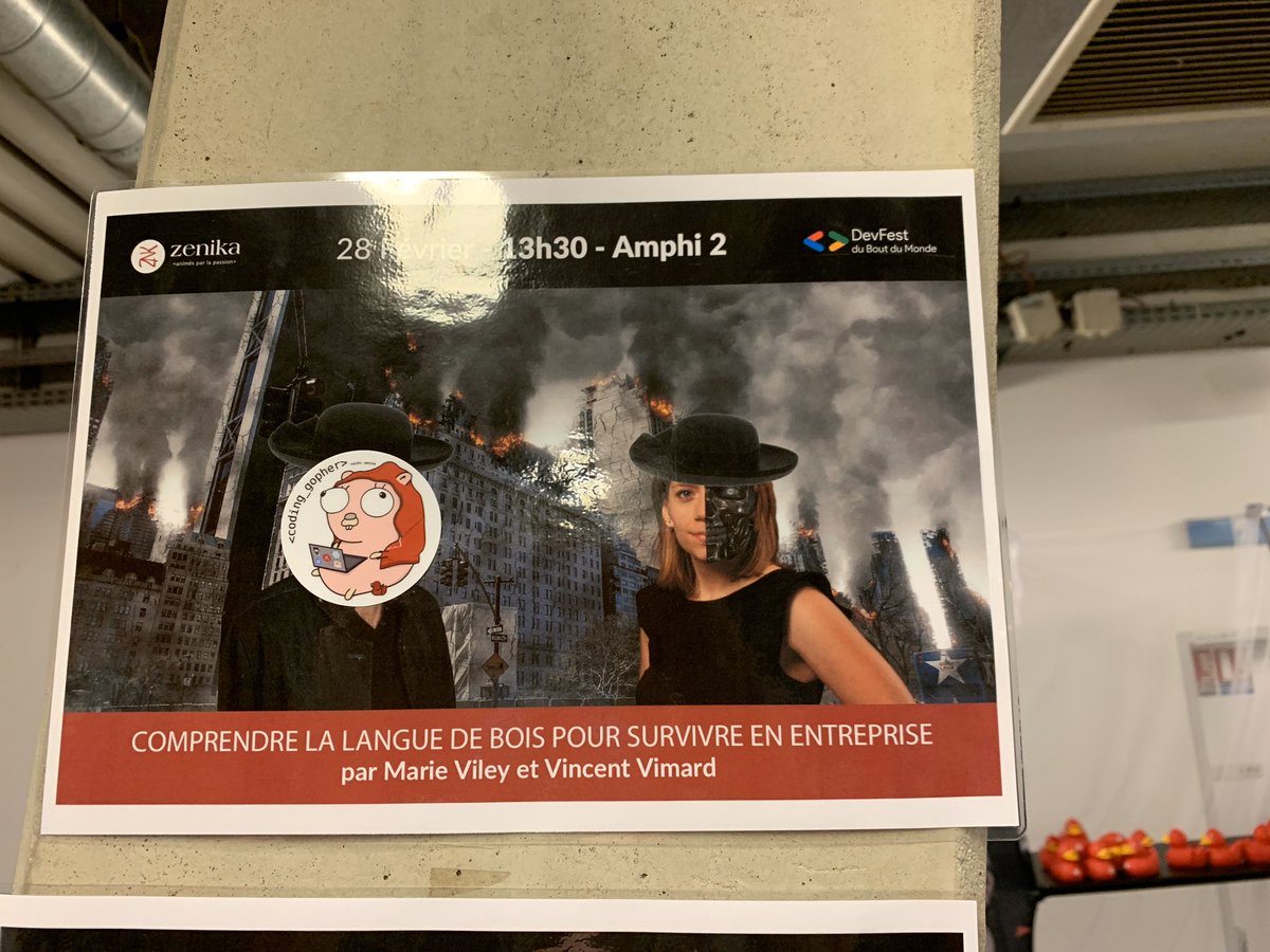 ZenikaBrest's tweet photo. Zenika Brest présent avec toute son équipe au @devfest du bout du monde à #brest
Notre équipe de développeurs et agilistes présents qui échangent avec la communauté.
5 conférences assurées par nos
Bref une belle journée... 😆✌️🥰
#devfest #tech #codingtheworld https://t.co/g2MirpQw5Z