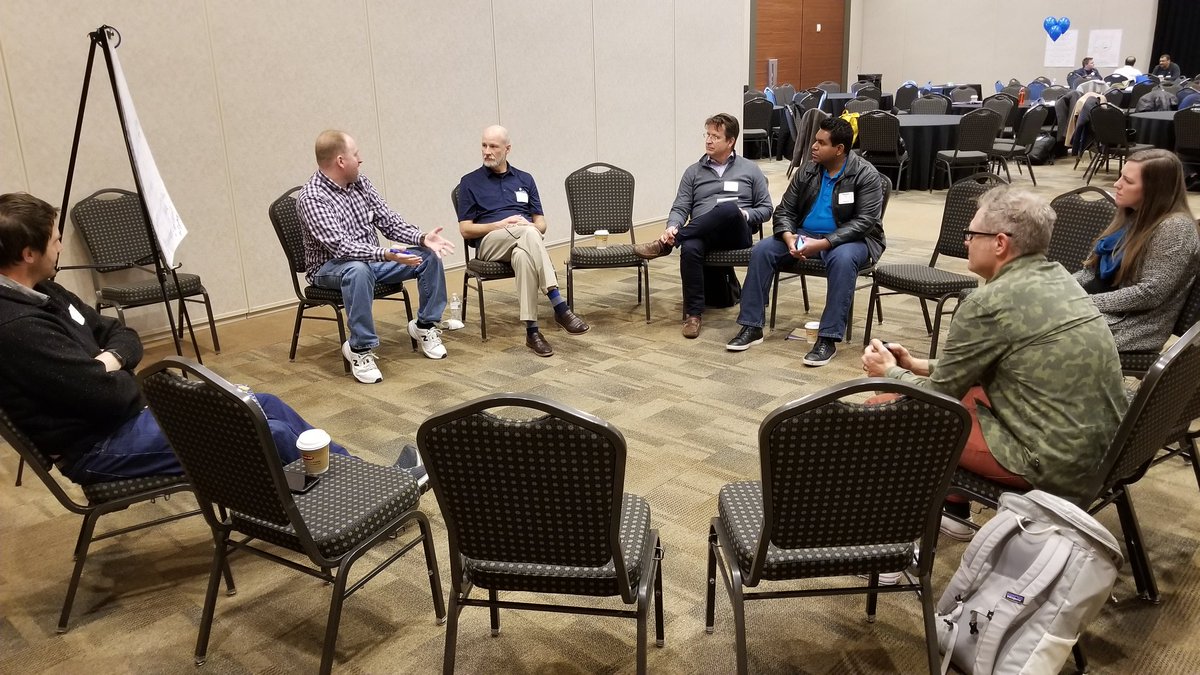 In person discussion about virtual meetups and communities of practice (or any other get together) #LeanAgileATL #lean #agile #OpenSpace