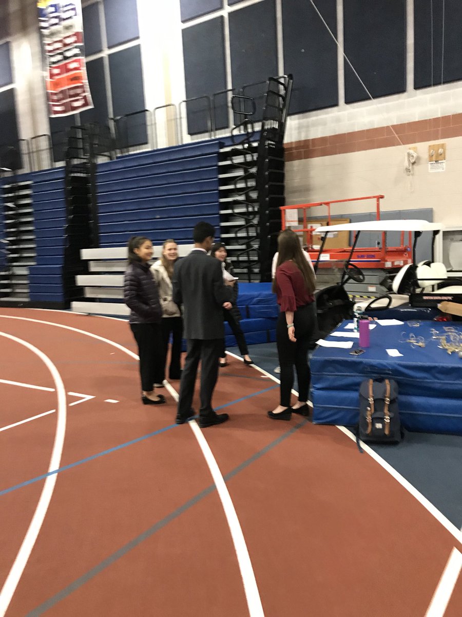 Speech finalists warming up...