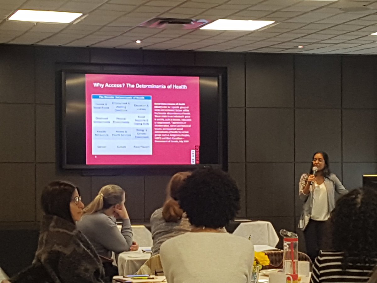 FeereCaitlin's tweet photo. Insightful presentation this morning by @nivdev at #humberhack2020. "People are incredibly complex creatures" - NL. #accesstoPSE #socialdeterminantsofhealth @HumberCOWD @humbercollege https://t.co/BZHHoHqmWQ
