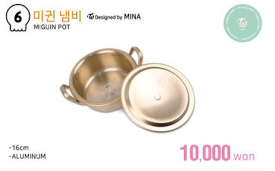 Mina designed a Miguin cutlery set, Miguin pot, and now a Miguin