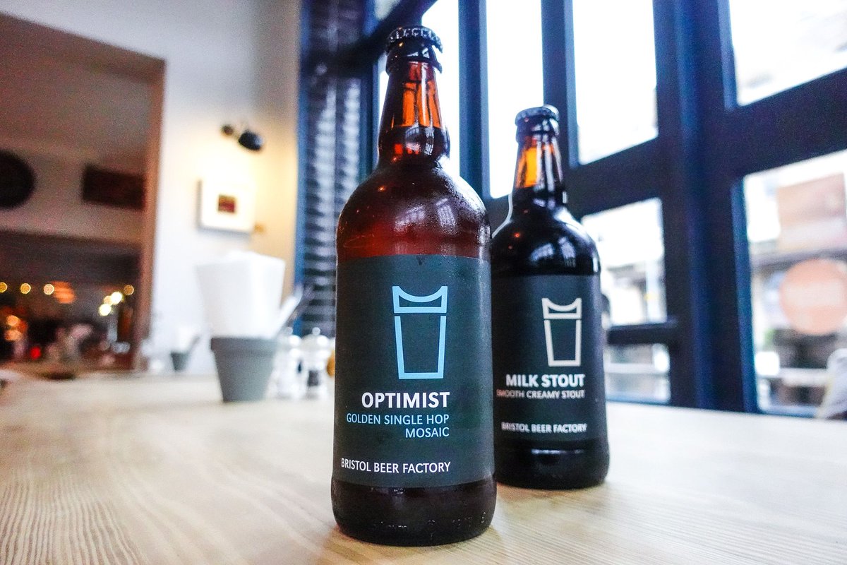 It doesn't get more local than Bristol Beer Factory - we can literally see them from our front door! We've got their Optimist and Milk Stout in the fridge and Independence and Raiders on tap 😎