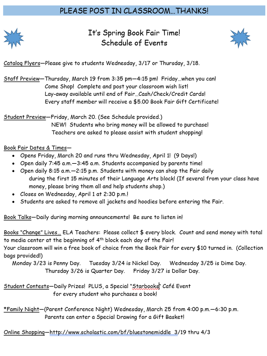 bmstrojans's tweet photo. Please see the announcement from Mrs. Tyler about the book fair! https://t.co/nGnjRHV17u