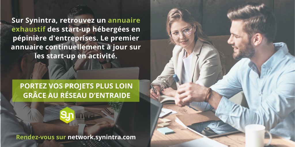 Synintra's tweet photo. Rejoignez une communauté active de start-up, networkez et boostez votre visibilité en vous inscrivant gratuitement sur https://t.co/24PBU3Oh4f ! 🚀
#Synintra #startup #pepiniere #incubateur #annuaire #communaute #business https://t.co/MOjyJQ7czp