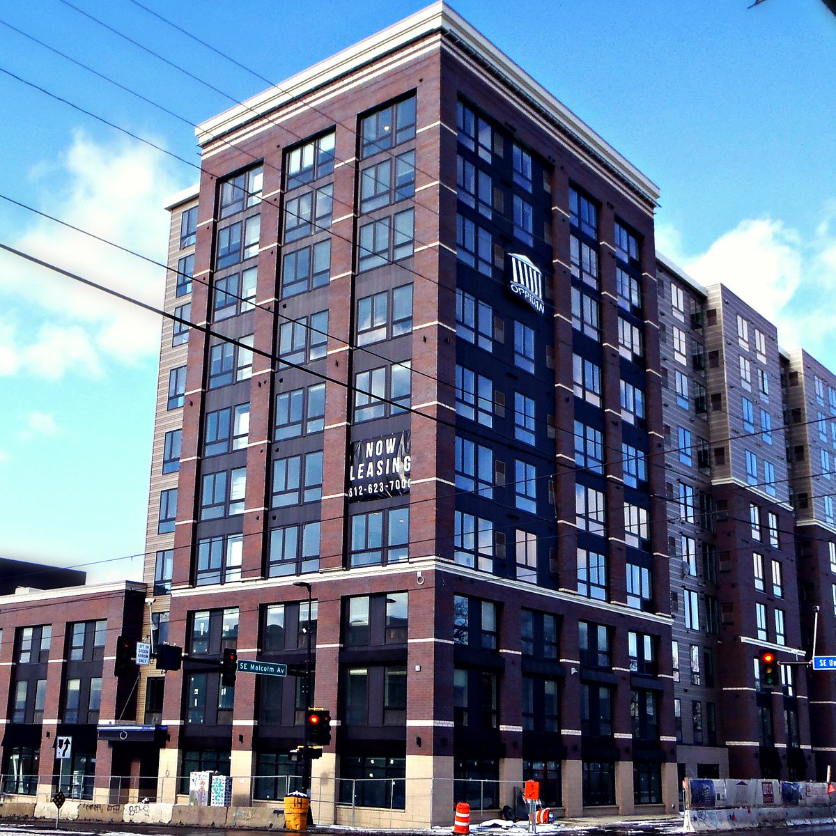 GresserCo's tweet photo. Gresser Companies recently completed the masonry veneer work on the Pillars of Prospect Park. The 11-story senior
assisted living and memory care facility required 100,000+ pieces of face brick and 10,000 SF of stone and burnished CMU. https://t.co/tM6coQ1hUm