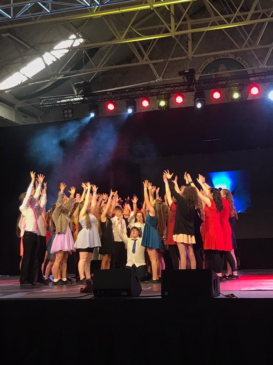 OLSSBlayney's tweet photo. A fantastic day for members of @OLSSchoir who got the opportunity to perform and participate in workshops at the RDS as part of the @ShowChoirIRE experience #fantasticexperience#hardworkpaysoff#OLSS https://t.co/wYsulVLiBT