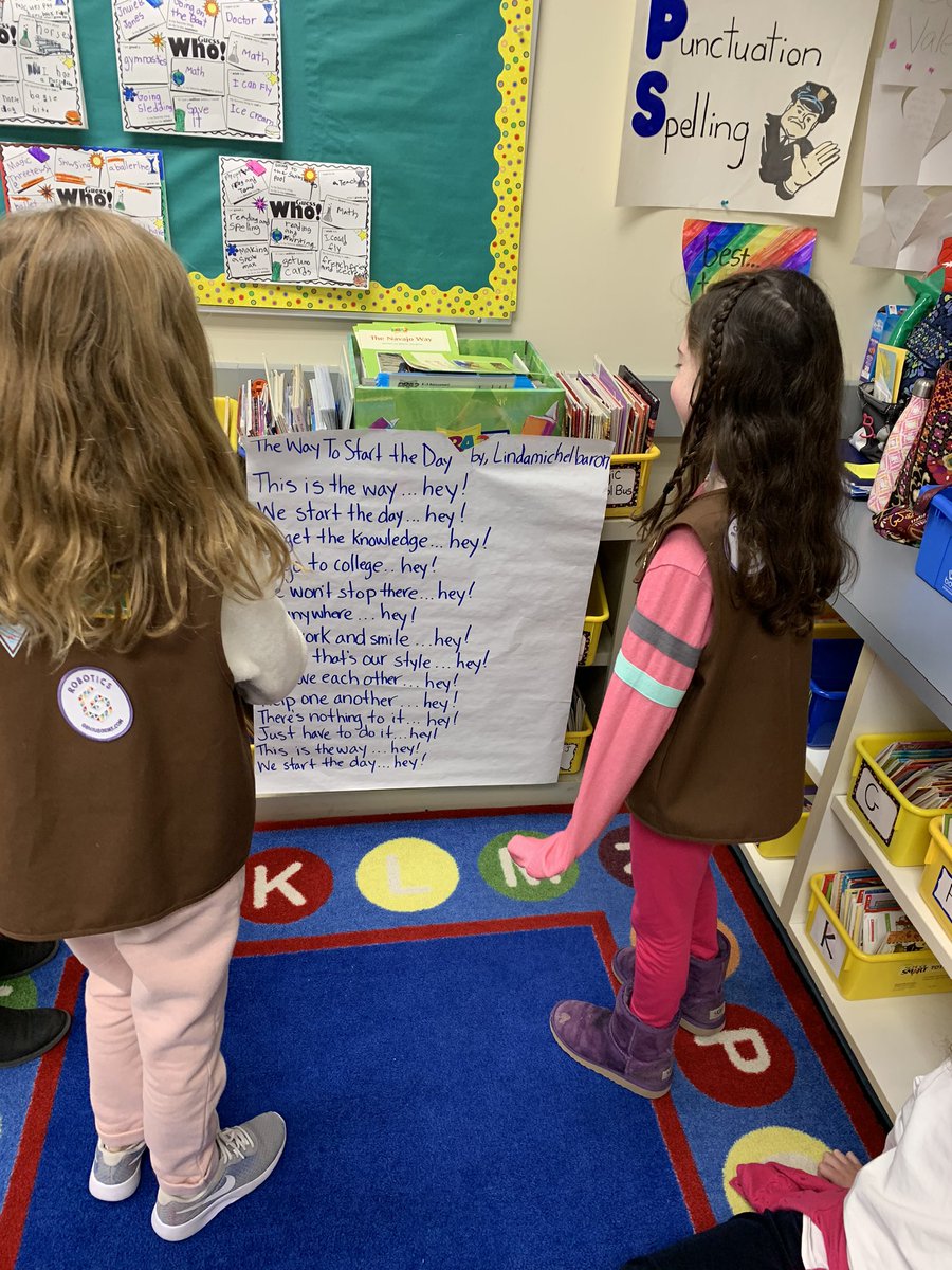 Reading poetry to practice fluency. <a href="/WyomingElem/">Wyoming Elementary</a>