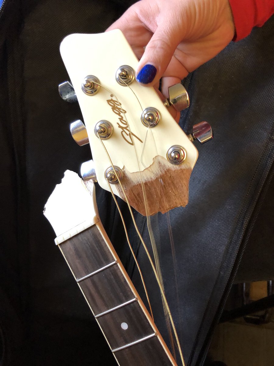 jane_webster78's tweet photo. So Eddie, my 10 year old son, has come home from school crying because his new guitar has been broken in class. Looks like it’s been stamped on #devastated ⁦@carronshoreps⁩ ⁦@MrsNicholsonCPS⁩ https://t.co/KPmP4m9wGW