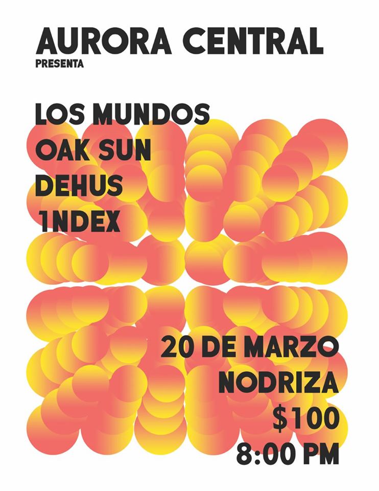 los_mundos's tweet photo. Monterrey, estaremos tocando el 20 de marzo en Nodriza Estudio junto a Oak Sun, DEHUS y #1NDEX.
Mas indo aquí:
https://t.co/hAE6CEiSKI https://t.co/R9EfPsjWbc