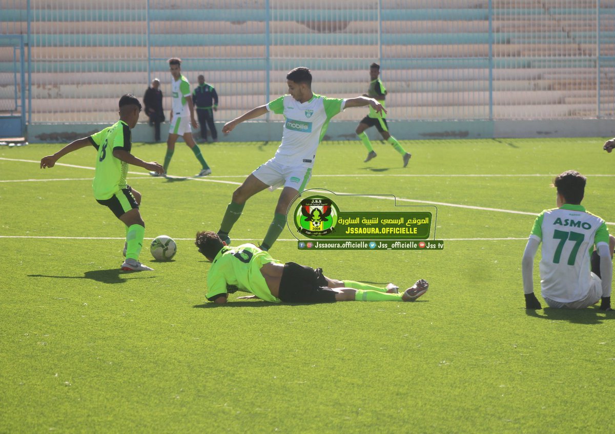 نهاية اللقاء بتفوق #شبيبة_الساورة_لأقل_من_19_سنة على حساب جمعية وهران برباعية نظيفة 0/4 بملعب 20 اوت في إطار البطولة الوطنية جهة الغرب لهذه الفئة 
💪
مسجلي الأهداف #الأول زكري عبد الفتاح. #الثاني جومي #الثالث عميور   #الرابع  كيحل 
💚💛