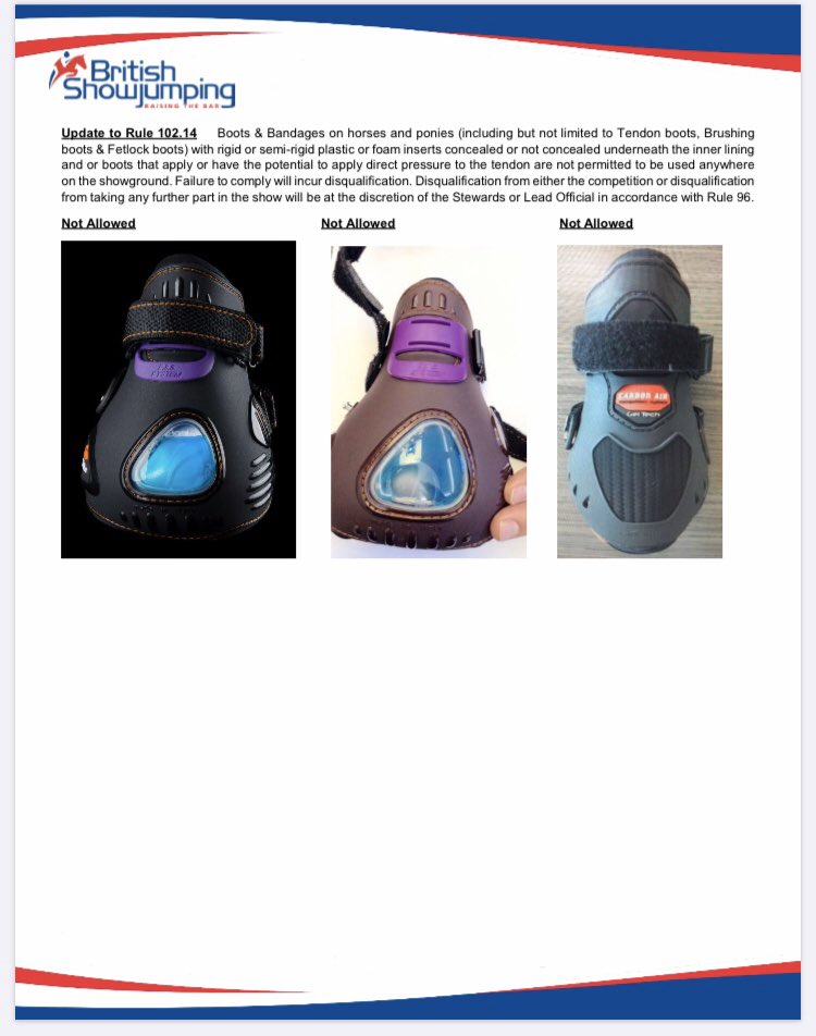 RulesBs's tweet photo. Have you checked your boots are legal? #showjumping #BritishShowjumping #BSJA #horse #horseriding #showjumper #boots #veredus #eskadron #CWD #zandona https://t.co/S8umbCg1oS