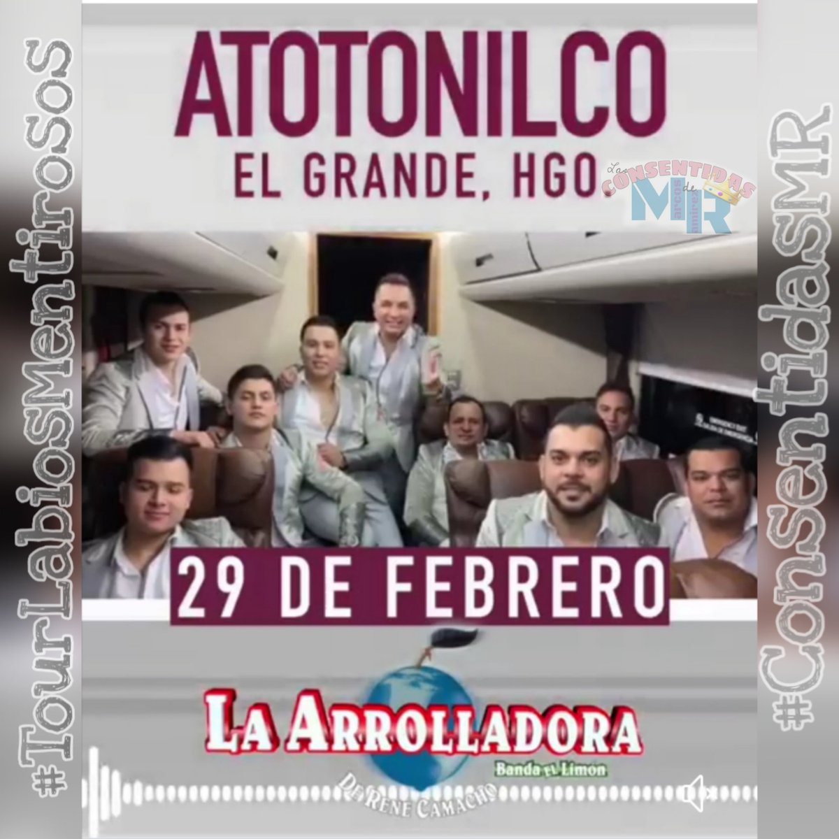 LasConsenMR's tweet photo. Hoy la @Arrolladora Banda el Limón llegá a Atotonilco El Grande, Hidalgo.
¡Ven y Vive la Experiencia!
#TourLabi💋sMentirosos.
@LasConsenMR @marcos_abl ❣️🍋🎶
Ya pueden disfrutar de su más reciente video "Ahora que me acuerdo " 👇🏻👇🏻
https://t.co/UMm1msKwYZ https://t.co/J0iXljOTET