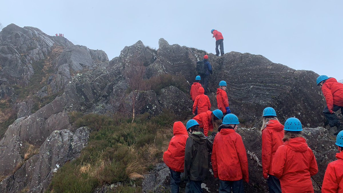 SPCS2016's tweet photo. Last day and we are out in Glen Nevis scrambling In the wet and windy conditions to wrap up this weeks activities 🏔 https://t.co/DU9Lx4xTxv