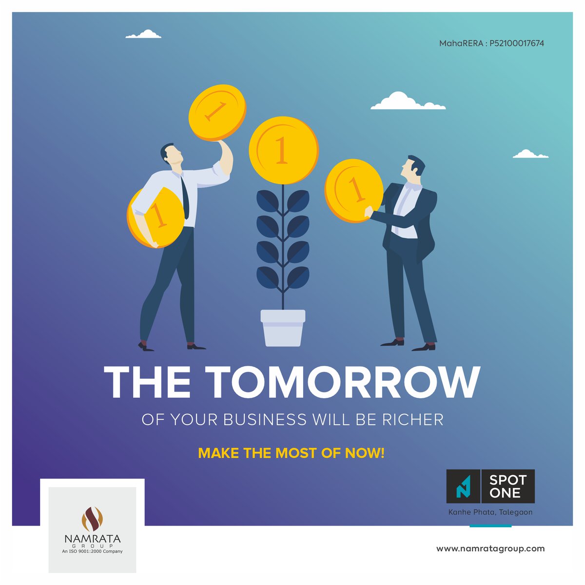 namrata_group's tweet photo. Make the most of now and be a part of #SpotOne a commercial project that will put you on #Talegaon Dabhade's map! Let success come your way and invest in your future now! Visit Spot One to know more!
.
#NamrataGroup #PuneRealEstate #KanhePhata #ShopsInTalegaon https://t.co/QNjVMpR8ZL