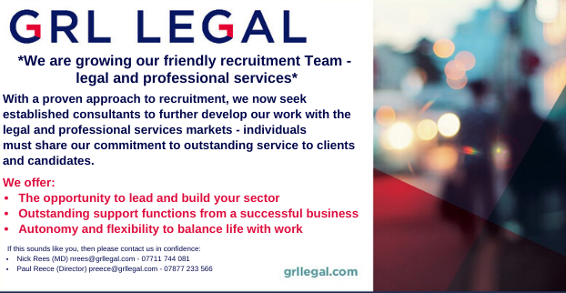 GRLLegal's tweet photo. If you're an established legal and professional services recruitment consultant looking for a new role that is flexible and committed to outstanding service then please get in touch. #grlrecruits https://t.co/4xo1FWXpZl