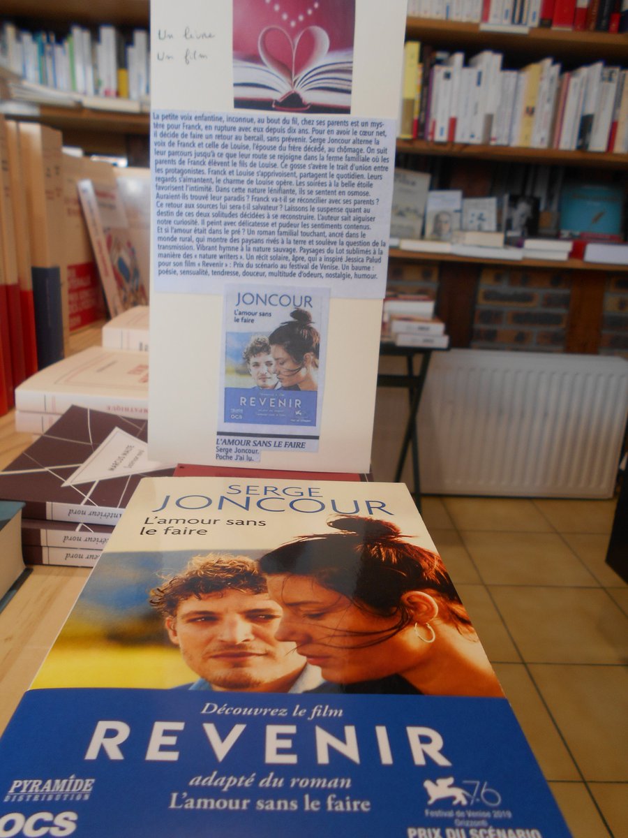 <a href="/benelods/">Bénédicte Chemin 📚</a> <a href="/sergeJONCOUR/">joncour</a> <a href="/Ed_Flammarion/">Editions Flammarion</a> <a href="/Editions_Jailu/">Éditions J’ai lu</a> Conseil #VendrediLecture à la <a href="/PMarchandeProse/">La petite marchande de prose 10</a> :
 L'AMOUR SANS LE FAIRE de <a href="/sergeJONCOUR/">joncour</a> devenu  #REVENIR sous la caméra de #JessicaPalud. 
"Récit sensible et sensuel.Des corps,des visages ruisselants sous le soleil. <a href="/AdeleExarOff/">Adèle Exarchopoulos</a> solaire,Niels un revenant qui console. #emotion