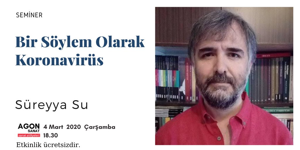 Bir Söylem Olarak Koronavirüs
4 Mart 2020 Çarşamba 18.30
#koronavirüs #seminer #gündem #etkinlik #beyoğluetkinlik #istanbuletkinlik