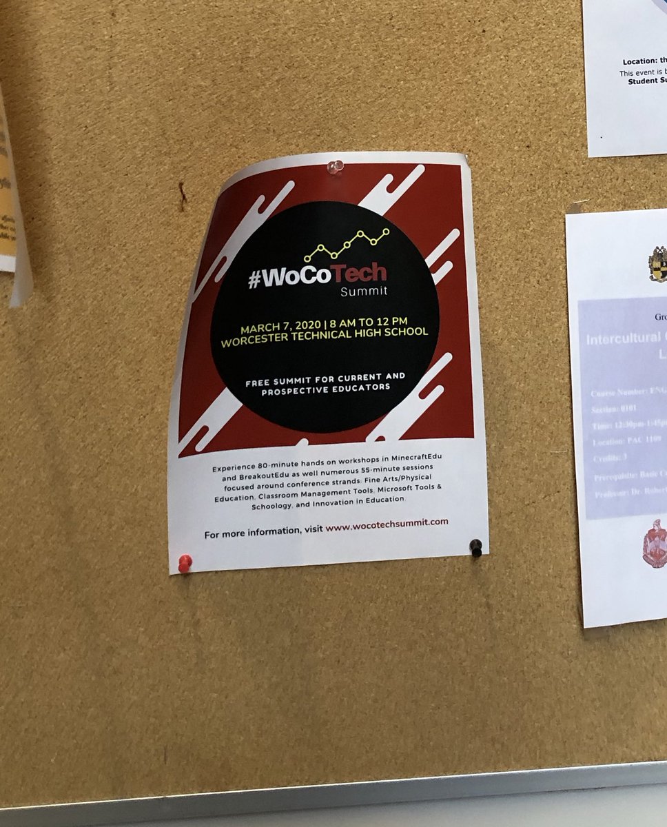 Aewallace8's tweet photo. It was awesome to see our #WocoTech summit flyer at @UMES_Admissions today!! https://t.co/BaIOHQr6fP