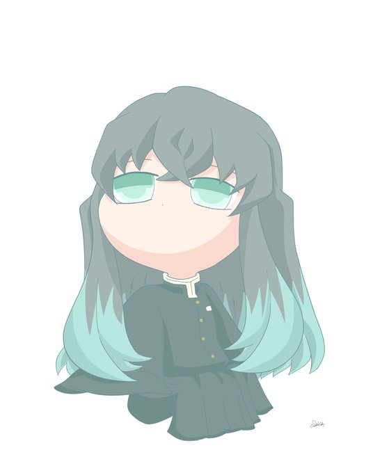 藤サイカ🏔📡済さんがTwitterに投稿した時透無一郎(鬼滅の刃)のイラスト。