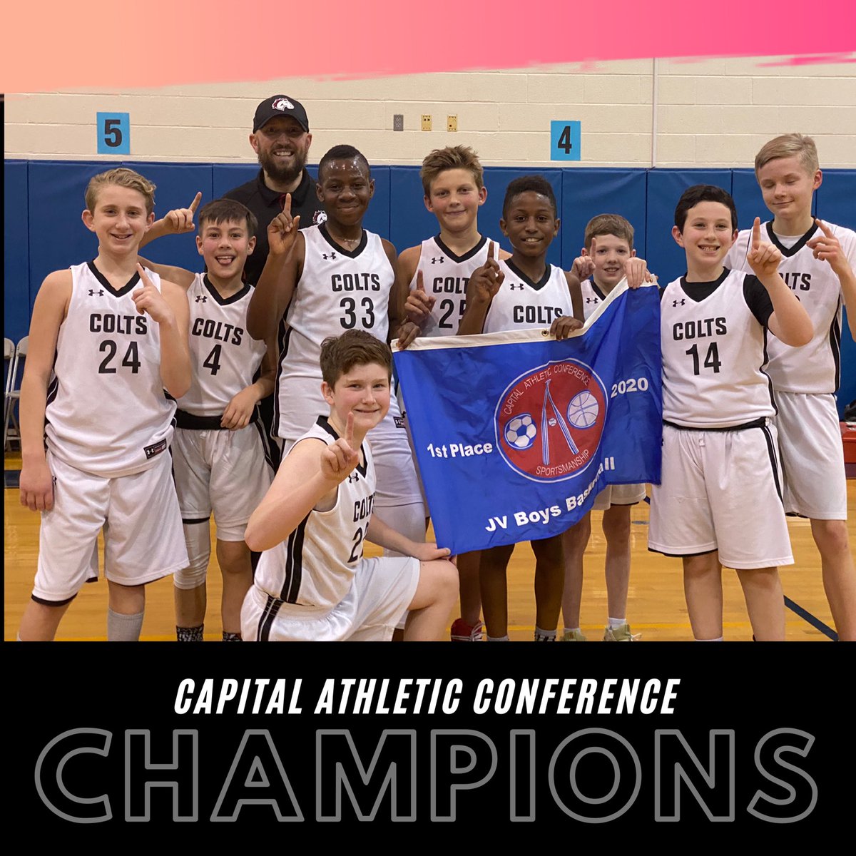 TLawsColts's tweet image. JV Boys 🏀 goes 12-0 on the season and earns CAC Championship!#coltspride#cacchamps