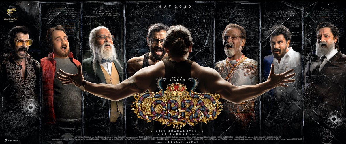 iNithinBarath's tweet photo. A Brand New Trend Setting Title And Breathtaking Multi FL Poster. This Is The Best Ever ma! 💥 #Cobra 

#CobraFirstLook #ChiyaanVikram @AjayGnanamuthu @arrahman
@SonyMusicSouth @SrinidhiShetty7 https://t.co/bEKPVN6FPn