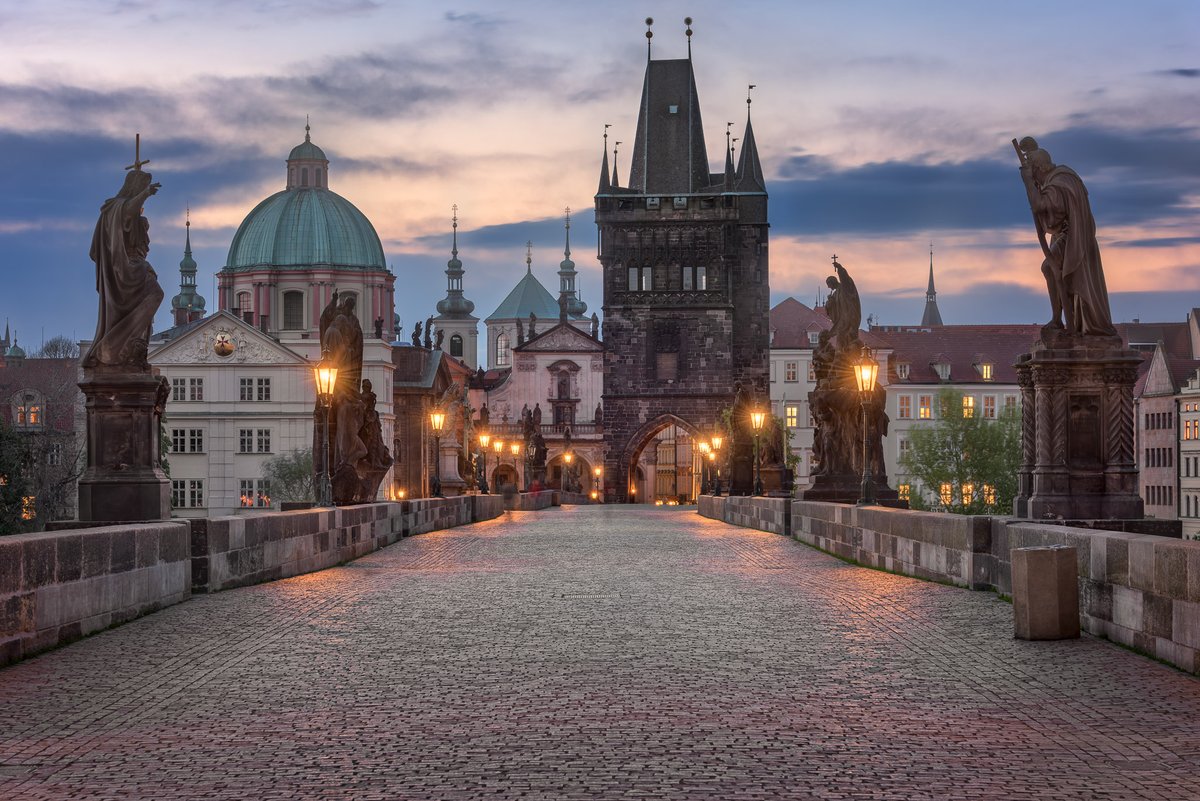 Charles Bridge, Old Town Bridge Tower, Prague, Czech Republic