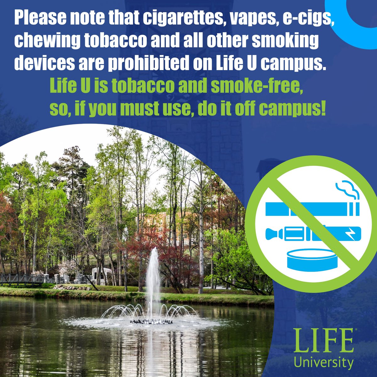 LifeUniversity's tweet photo. #KeepCampusClean 🦅🌏 https://t.co/geZblzvKaG