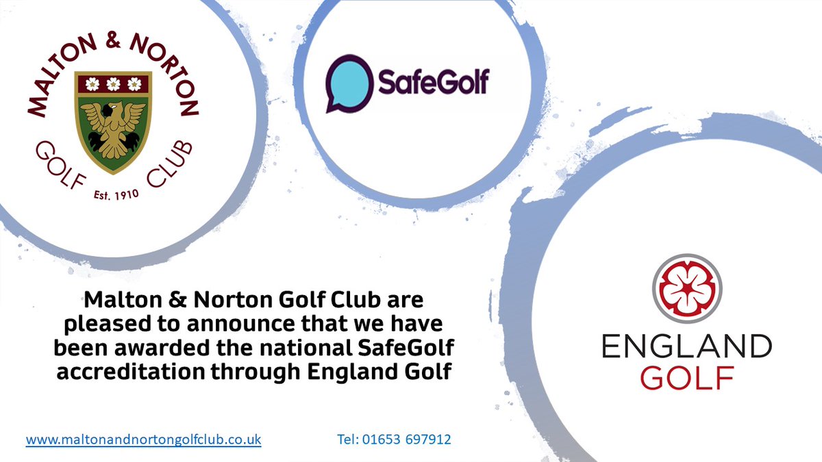 mandngc's tweet photo. We are pleased to announce we have achieved the national SafeGolf club accreditation @EnglandGolf @YUGCUK @Yorkshire_Golf and the first @yorkuniongolf 
The award helps spread the message we are #friendly #welcoming #forwardthinking #safe where children &amp; adults are playing golf. https://t.co/c13vvVhSmS