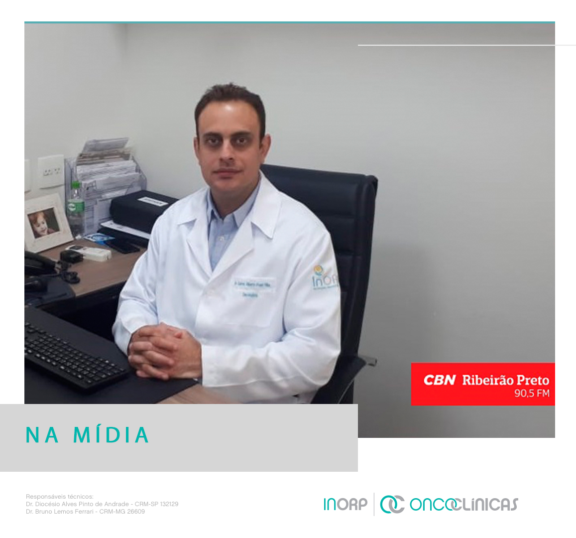 inorp's tweet photo. No Dia Nacional da Mamografia o oncologista Carlos Fruet fez um alerta e trouxe números importantes sobre o Câncer de Mama no Brasil no programa Manhã CBN! Ouça: https://t.co/iQlp7XyGx5 #InORP #Oncoclínicas #Câncer #DiaNacionaldaMamografia #RibeirãoPreto https://t.co/Cgzej30VlM