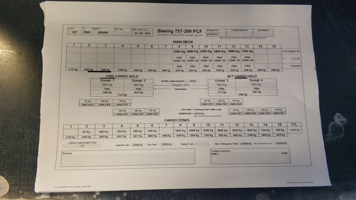 aerobroker's tweet photo. Electronic load&trim sheet created and designed by Aerotrimline. It has auto_load function. Gain time, reduce paperwork, increase operational supervise, according to ahm560 #lm #loadmaster #aircargo #b757 #freight #cargo #aircraft #loadsheet #b757F https://t.co/oAhCv9Q7fX