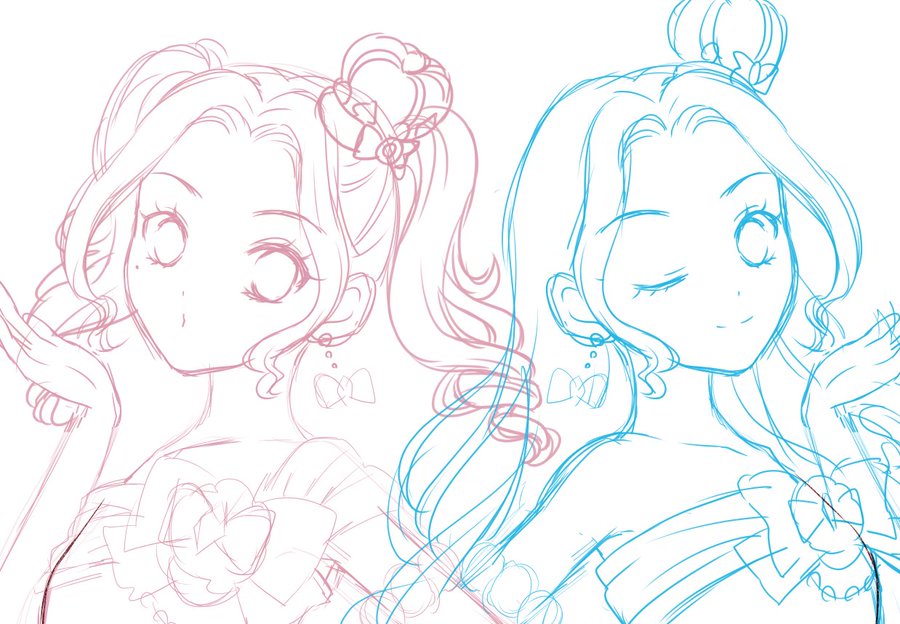アイカツ ののリサちゃんのイラスト完成しました Lucky Train 好きなことに 正直