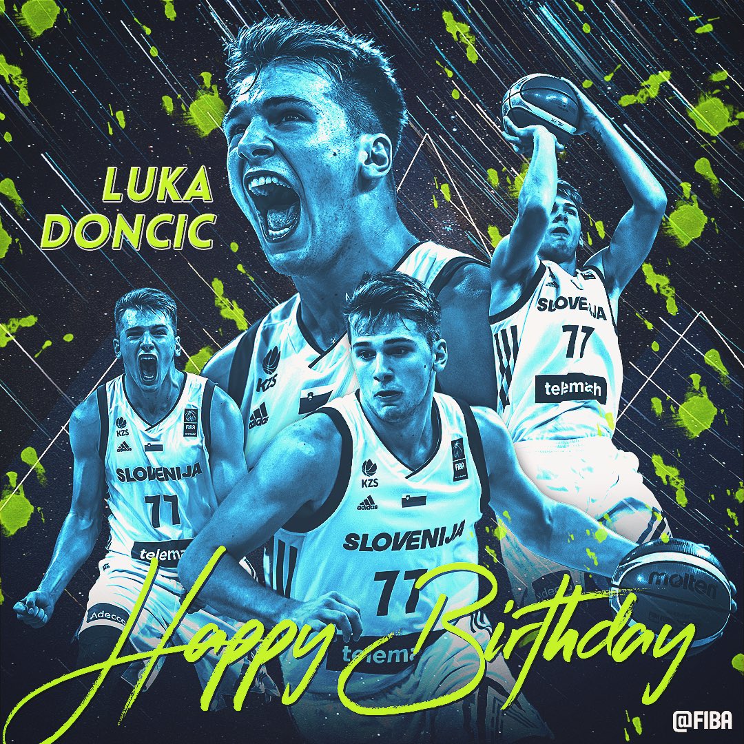X \ FIBA على X: " Happy 21st Birthday Luka Dončić! https://t.co/MpdxEdaKUP"