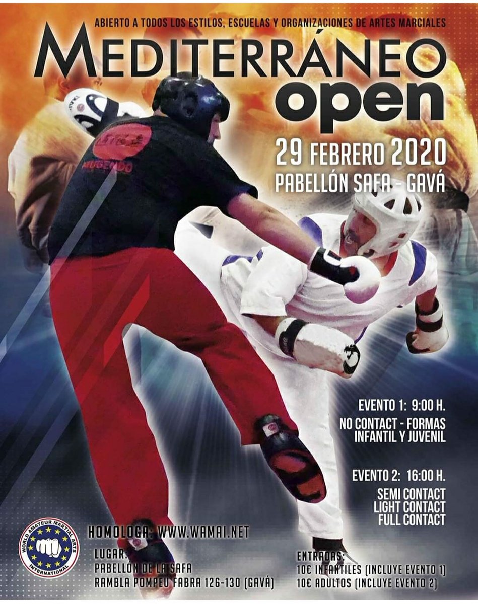 DeportesArchena's tweet photo. 📢 📢 Agenda deportiva fin de semana club #Katana 🤼‍♂️🥋.
28 #Figther viajarán este fin de semana a #Gavá (Barcelona), a competir en el #OpenMediterráneo en la modalidad de #FullContac 
¡Mucha suerte! #ArchenaEsDeporte https://t.co/1F8FDUaqE0