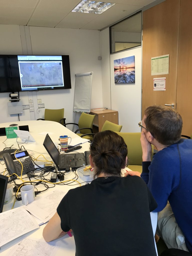 MarkBowersEA's tweet photo. Fortunate to have a trio of MAVO’s today in Shrewsbury. Here is Rich, Hayley and Catherine. Their role is to turn our data, intel and visuals into ‘stuff’ we can use to support our warn and informing activities and operational response. #TeamEA https://t.co/HOmAM9zN2N