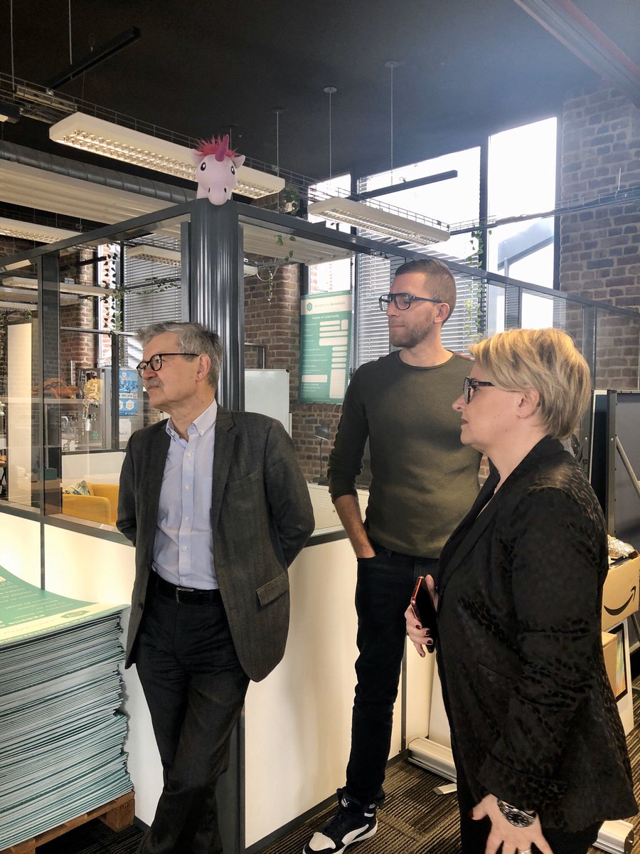 Bel accueil à <a href="/euratechnologie/">EuraTechnologies</a> chez @PMDC : une start-up Lilloise qui a créé 50 emplois et facilite les dossiers de permis de construire pour les travaux des particuliers. Vivement le lien digital facilité et rapide avec la Mairie : enjeux communs pour aider les habitants 🌿