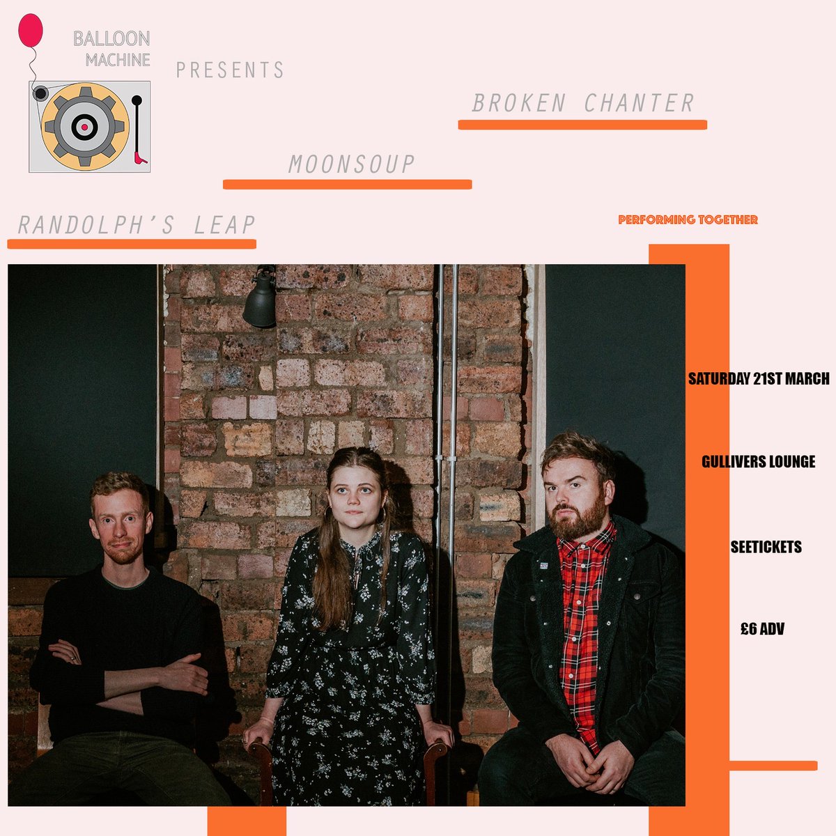 This intimate evening of guaranteed beautiful noise is three weeks tomorrow! This venue is wee as our performing Scots would say and tickets are moving quickly. Act fast to secure your spot seetickets.com/event/broken-c…